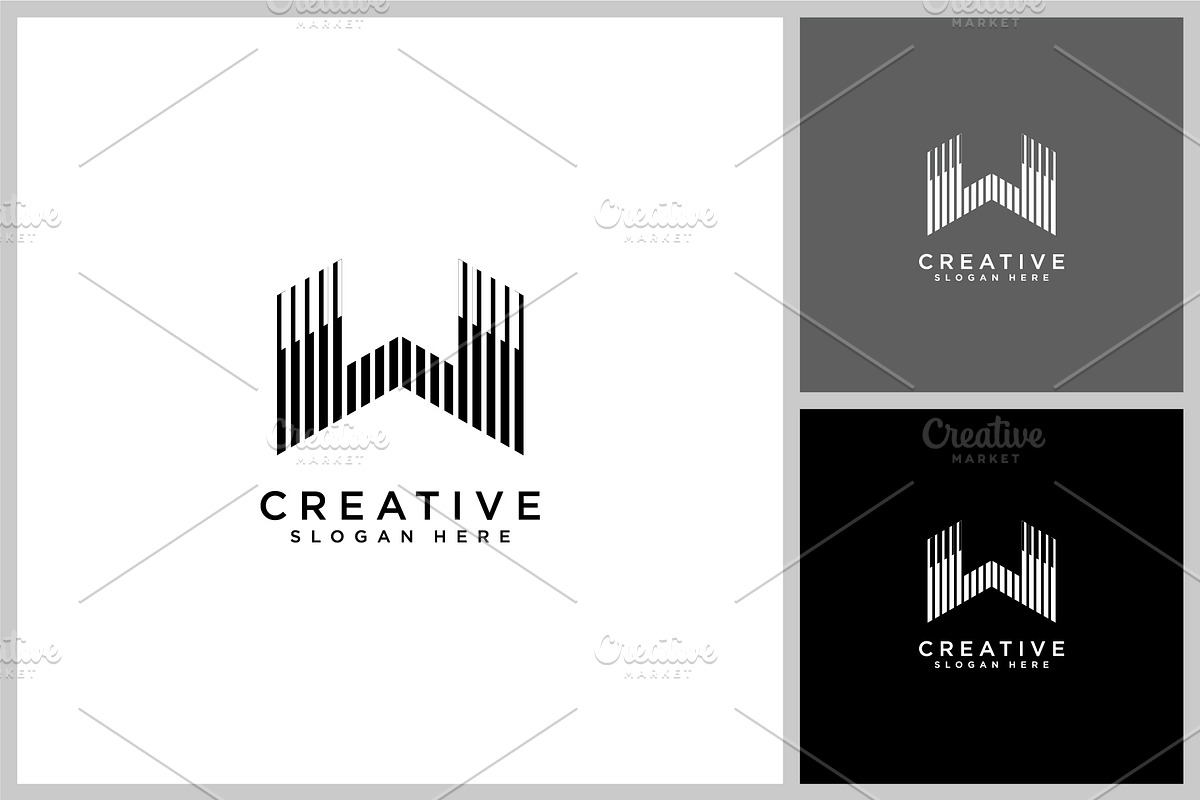 initial letter w logo vector design, a Branding & Logo Template by quadrazo