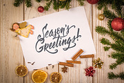 6 Christmas cards and lettering, a Card Template by Quetzal Art (Thumbnail 8 of 8)