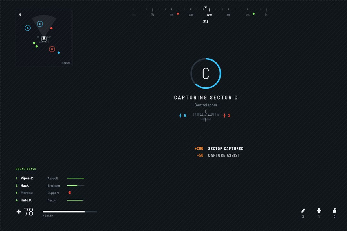 Military FPS Game 100 Screens, an UI Kit Template by pawellpi (Photo 39 of 116)