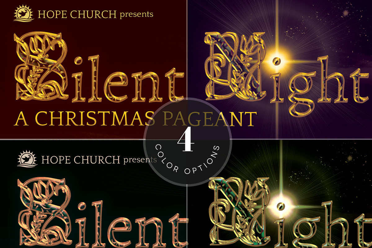 Silent Night Christmas Flyer, a Flyer Template by Godserv Designs (Photo 5 of 5)