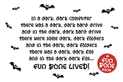 FUN BONE FONT | a Halloween Font, a Symbol Font by Little Type Factory (Thumbnail 8 of 14)