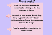 CANVA LETTERS BUNDLE Alphabet Frames, a Marketing Template by GraphiCarola (Thumbnail 9 of 9)