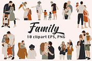 Family clipart Abstract couple love, a Person Illustration by ApetekMarket (Thumbnail 1 of 4)