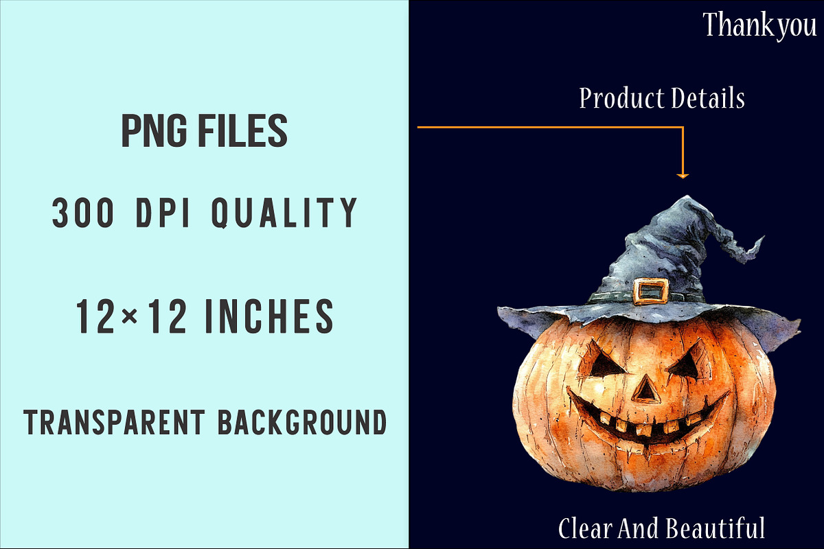 Funny Halloween Clipart PNG, an Illustration by SinaCreation (Photo 4 of 5)