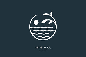 logo with sun and leaf/tree, a Branding & Logo Template by idesign_4u