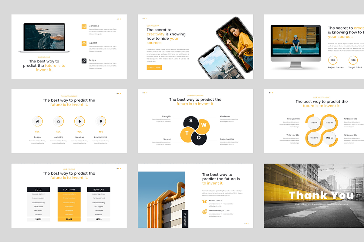 Leno - Minimal Business Google Slide, a Presentation Template by Biwarastudio (Photo 5 of 5)