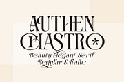 Authen Chastro Serif & Elegan Italic, a Font by AuthenType (Thumbnail 1 of 13)