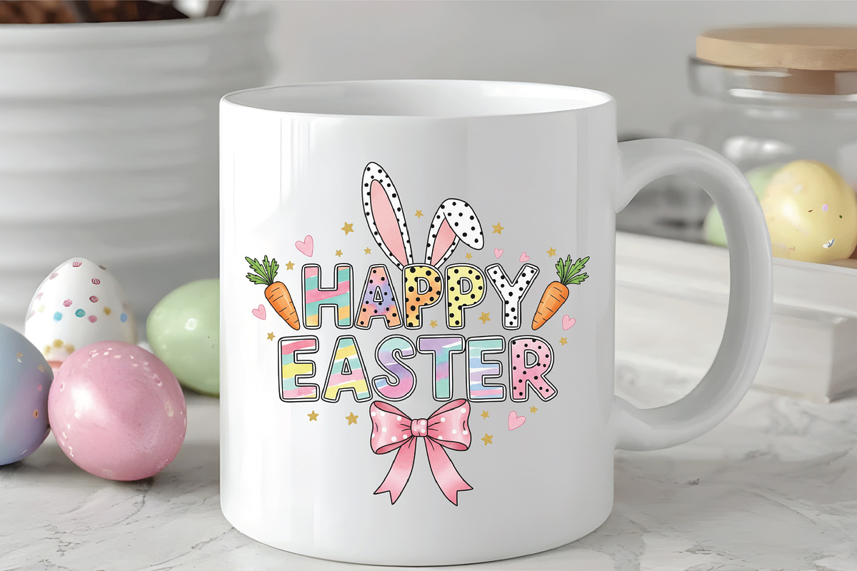 Brushstroke Easter PNG Sublimation, an Illustration by CraftArtStudio (Photo 3 of 4)