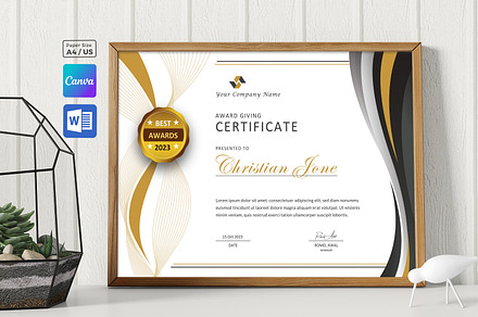 Certificate Template | Canva & Word