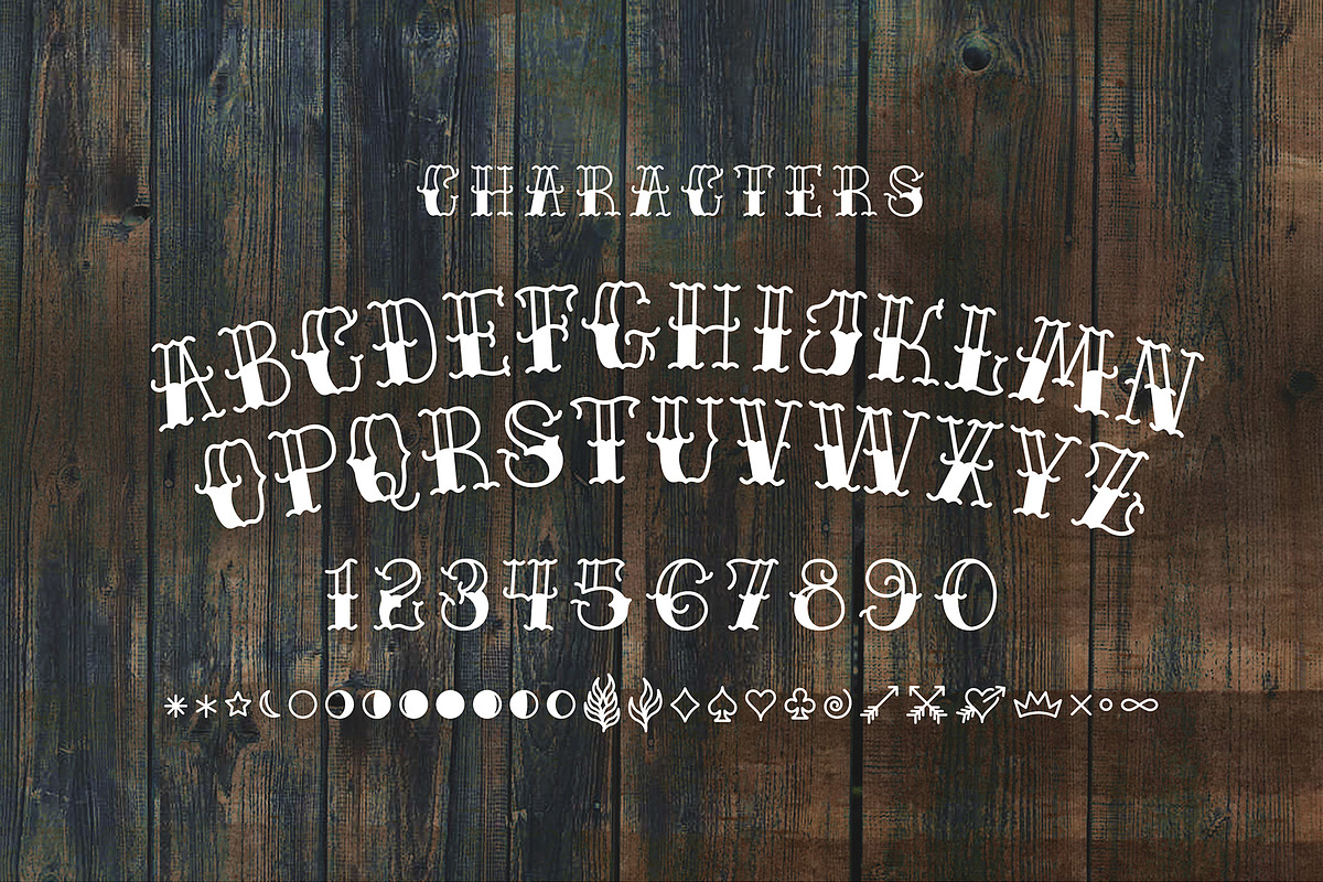 Tattooed Raven, a Blackletter Font by Dead Moose Studio (Photo 4 of 11)