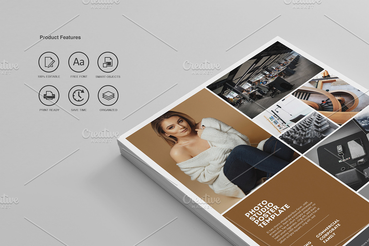 Photography Poster Templates, a Flyer Template by Easybrandz (Photo 2 of 3)