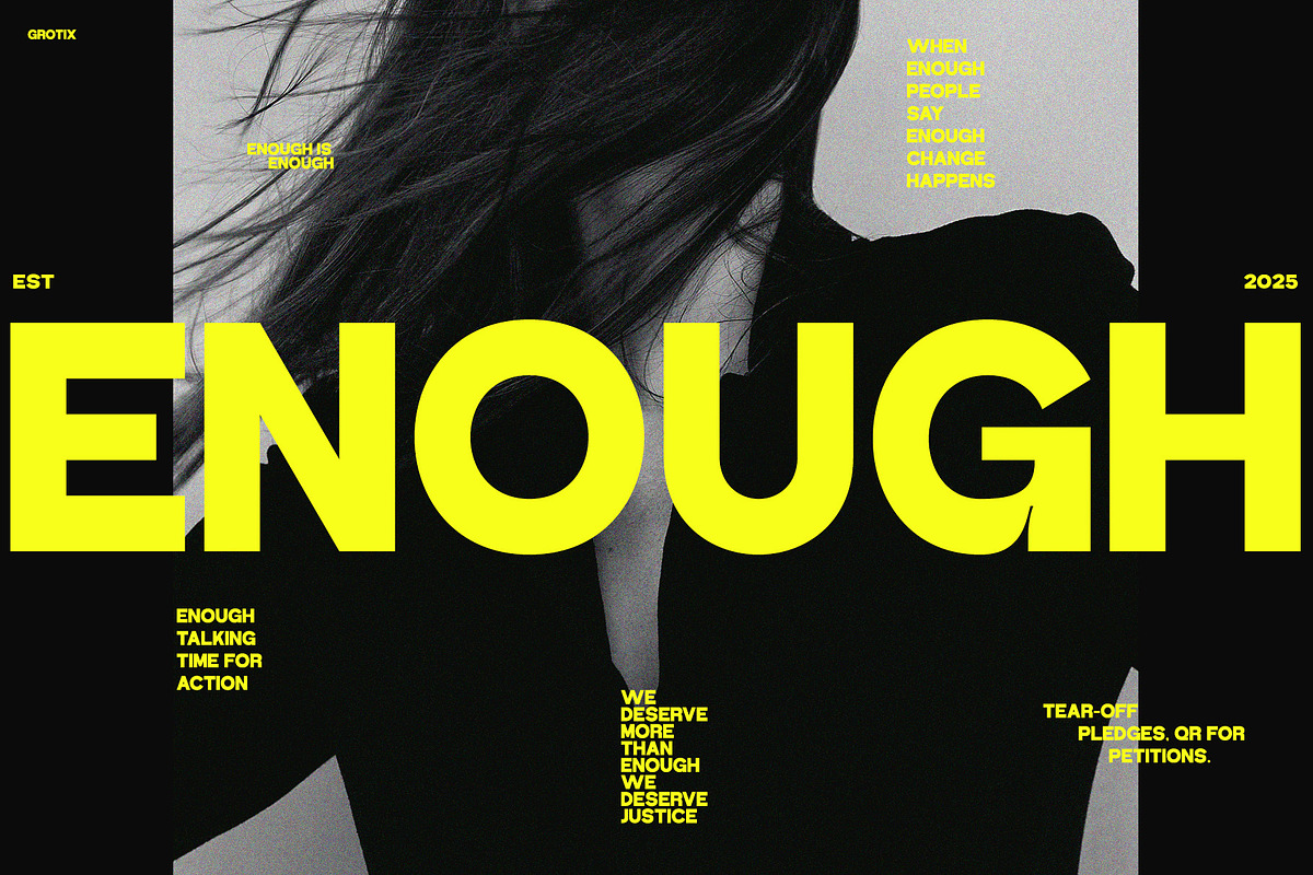 Grotix | A Modern Font Family, a Sans Serif Font by Typoraith Co (Photo 8 of 11)