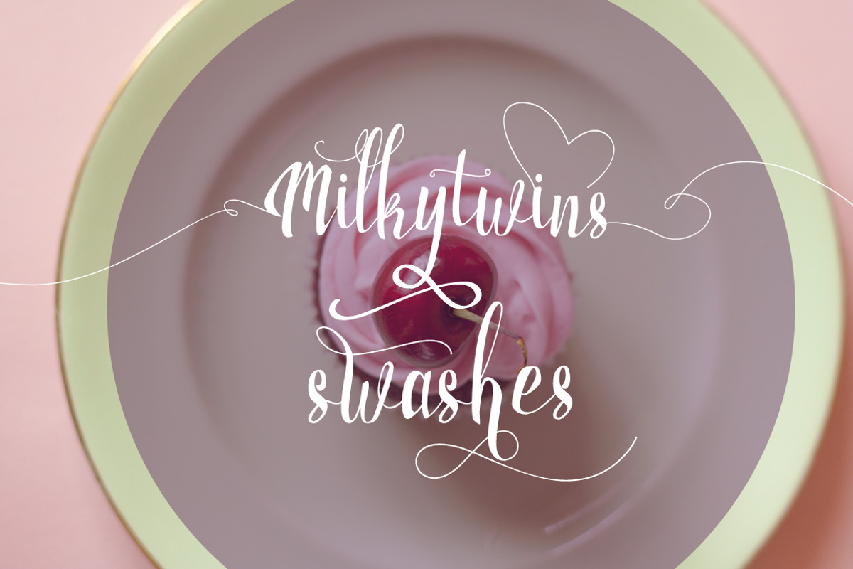 Milkytwins Modern Wave Calligraphy preview 3