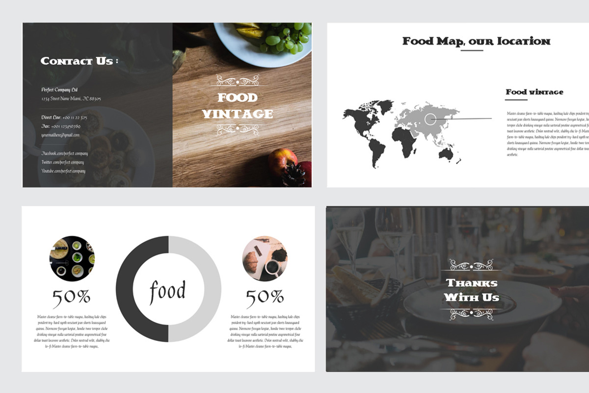 Food Vintage Keynote Template, a Presentation Template by ZAAS (Photo 12 of 12)