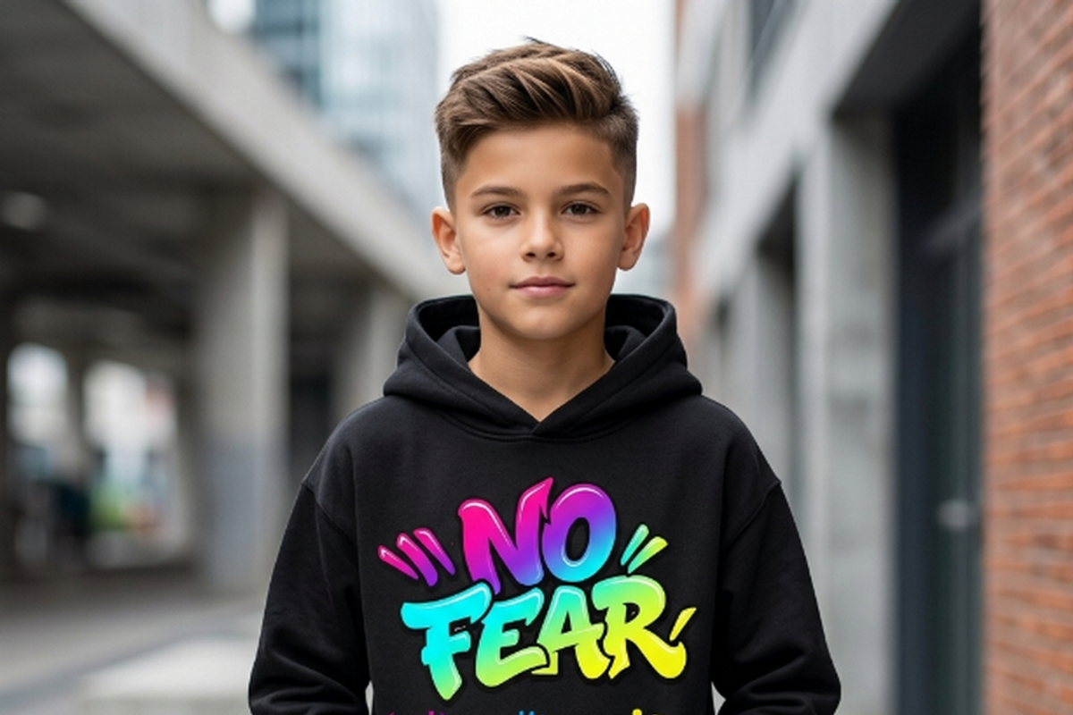 No Fear Graffiti Typography, a Shirt Mockup by Vector Stall (Photo 15 of 15)