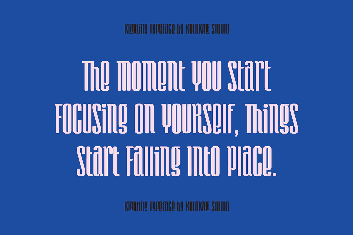 Klanting - Condensed Display Font, a Sans Serif Font by Kulokale (Photo 5 of 10)
