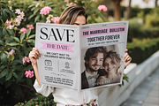 Newspaper Wedding Template, an Invitation Template by ZoloDesignHub (Thumbnail 7 of 10)