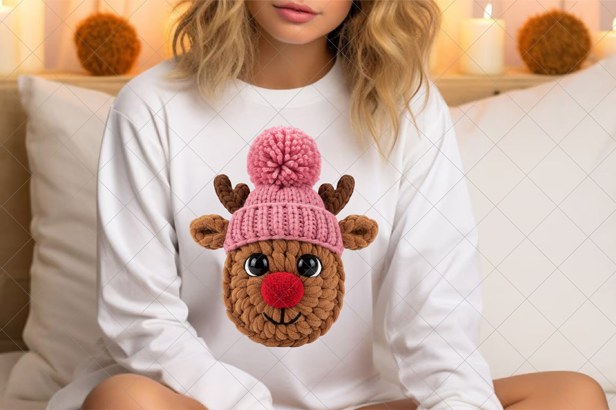 Crochet Faux Yarn Christmas Reindeer, an Illustration by SinaCreation (Photo 6 of 7)