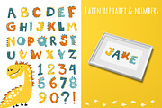 Dino set. Kids print & patterns, an Animal Illustration by Svitlana Kharchuk (Thumbnail 4 of 13)