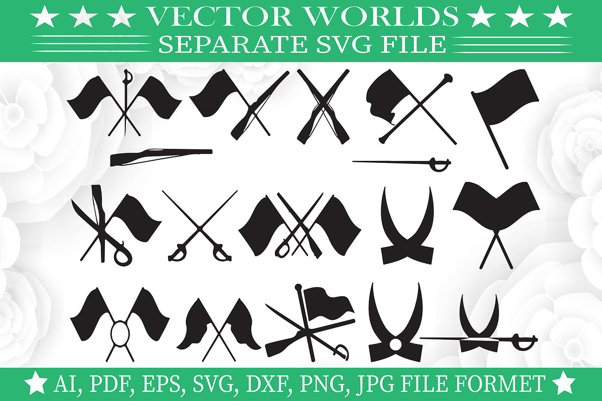 Color Guard Symbol Svg, an Object Graphic by VectorWorlds