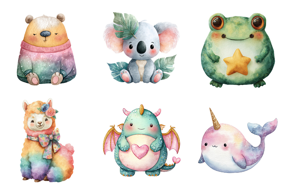 Squishmallow Animals Sublimation, an Illustration by Design Market (Photo 2 of 3)