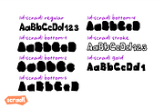 SCRADL. Layered Cutted Font Family., a Symbol Font by Luxfont (Thumbnail 9 of 11)