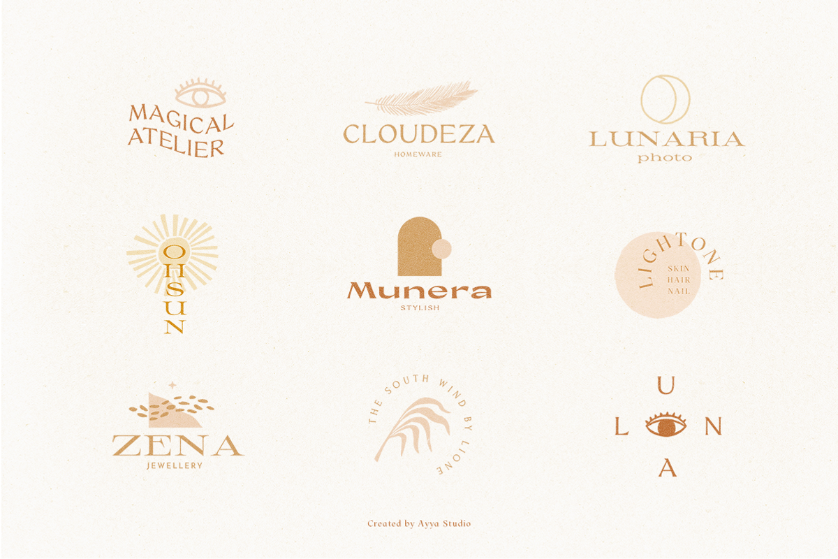 100 Handcrafted Logo Templates, a Branding & Logo Template by Ayya Studio (Photo 22 of 25)