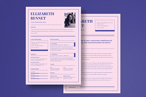 Modern Simple Resume, a Resume Template by graphicook