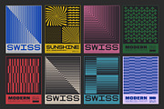 80 MODERN GEOMETRIC VECTOR POSTERS, a Texture Graphic by craftlove (Thumbnail 12 of 14)