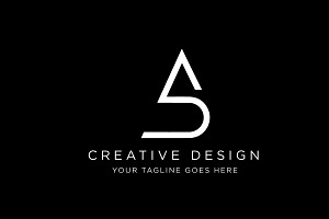 Minimal Letter AB BA Logo Design, a Branding & Logo Template by SaaDesigns