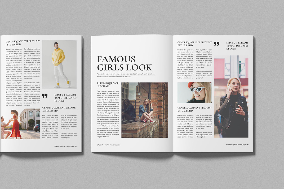 Modern Magazine Template preview 4