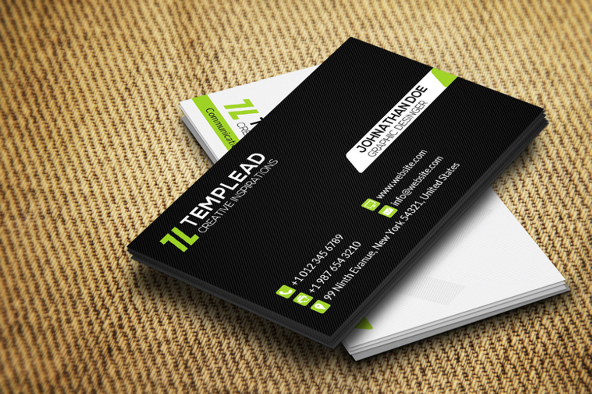 Corporate Business Card CM078, a Business Card Template by annozio (Photo 2 of 4)