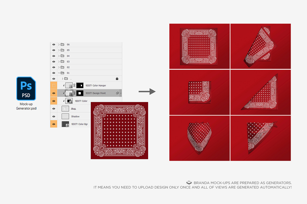 Bandana Mock-up, a Mask Mockup by Branda Keeps (Photo 15 of 17)