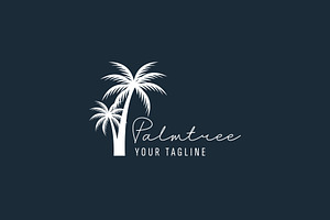 Palm tree logo icon illustration, a Branding & Logo Template by Dyn Studio