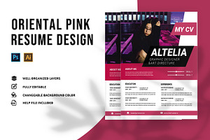 Oriental Pink CV & Resume