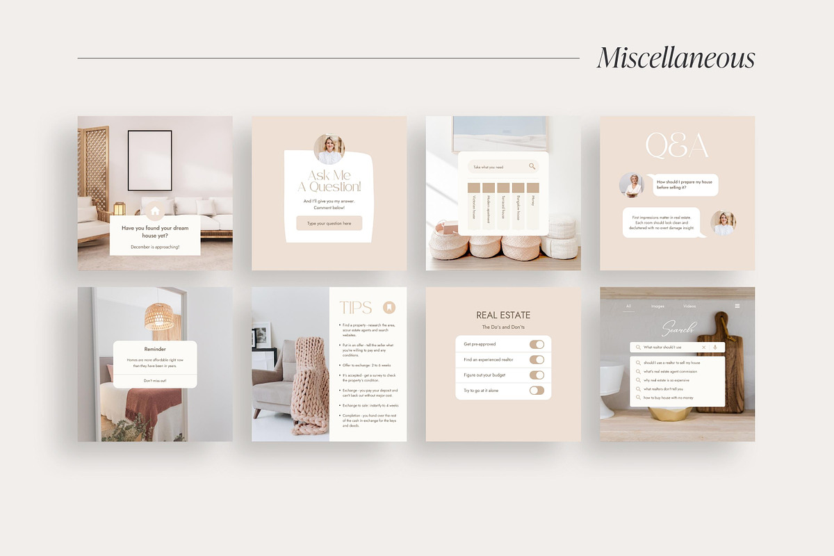 Real Estate Instagram Post Template, a Social Media Template by LiliesandBerries (Photo 9 of 22)