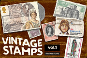 Old Vintage Stamps: Volume 1, an Object Graphic by Layerform Design Co. (Thumbnail 1 of 5)