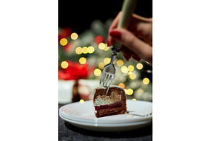 A Hand Reaching for a Slice of, a Holiday Photo by IlliaBondarPhotography