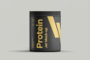 Protein Jar Mock-up, a Packaging Mockup by zippypixelstudio (Thumbnail 6 of 8)