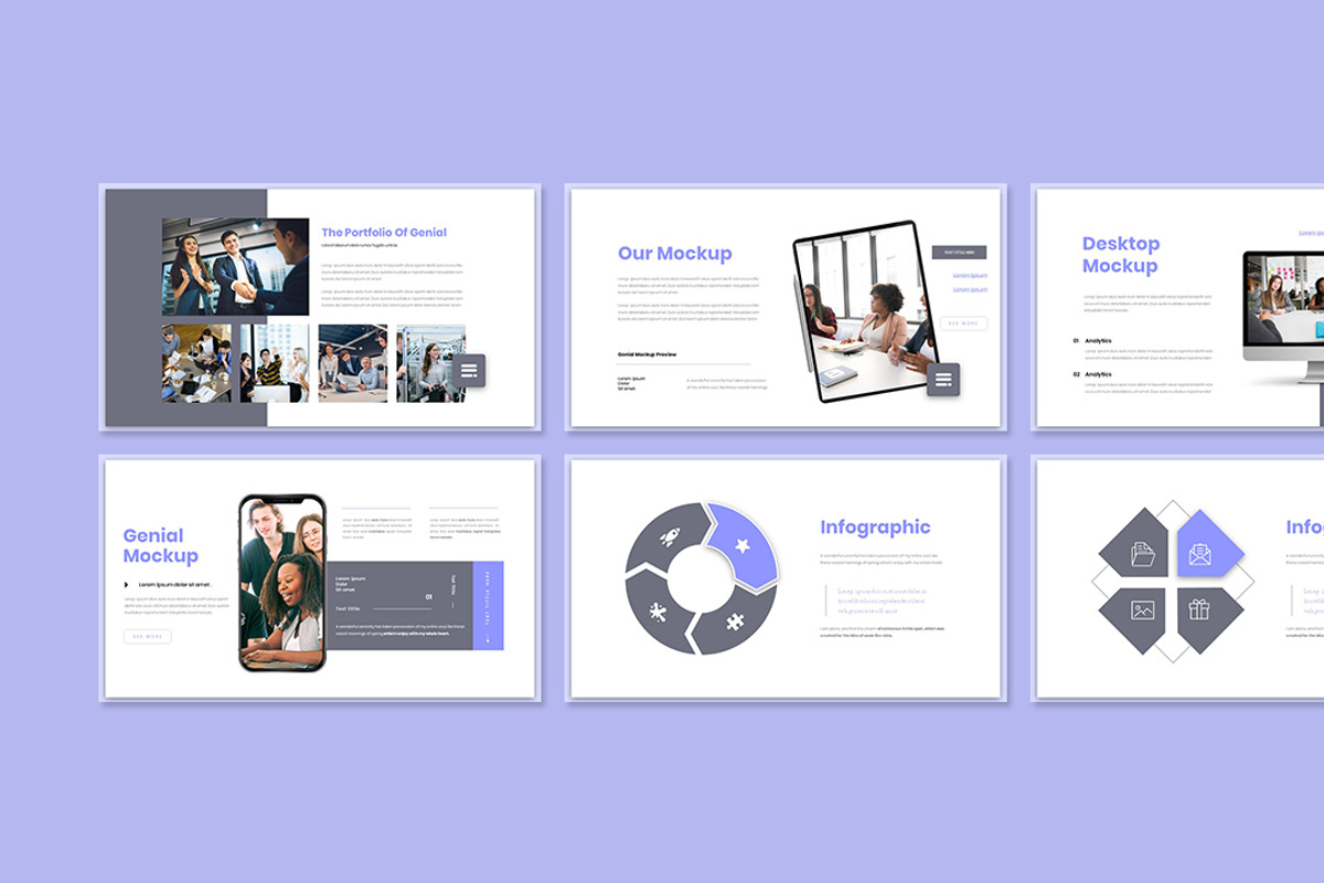 Genial Presentation Template, a Presentation Template by Analogous Temp (Photo 4 of 5)