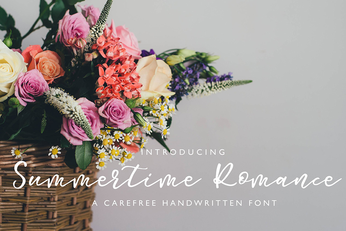 Summertime Romance Script Font