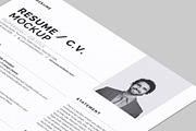 Resume - Curriculum Vitae Mockup, an Advertising Mockup by Illusiongraphic (Thumbnail 17 of 22)