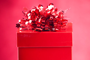 Red Gift Box, a Holiday Photo by THP Creative