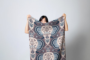 Ethnic Elephant Patchwork Pattern