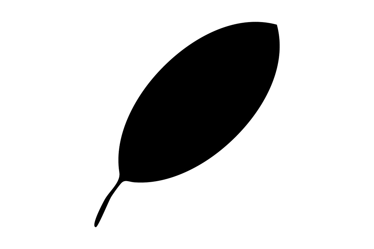 Leaf icon design template, a Solid Icon by Sumberpangan (Photo 1 of 3)