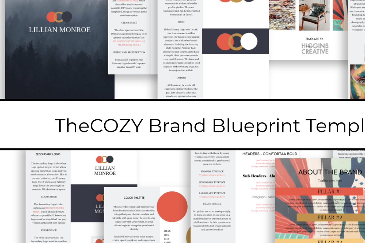 Brand Blueprint Template - COZY, a Templates & Theme by The Higgins Creative (Photo 1 of 5)