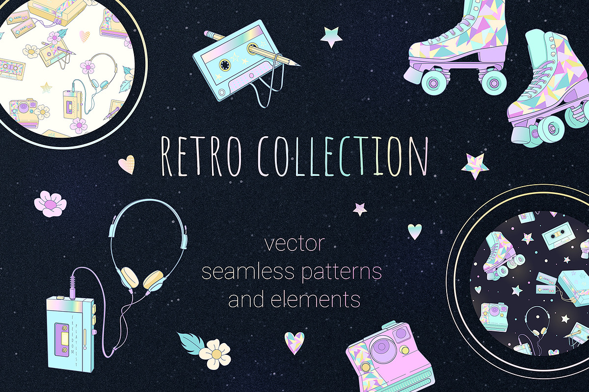 Retro collection, a Pattern Graphic by HmarkaShop (Photo 1 of 5)