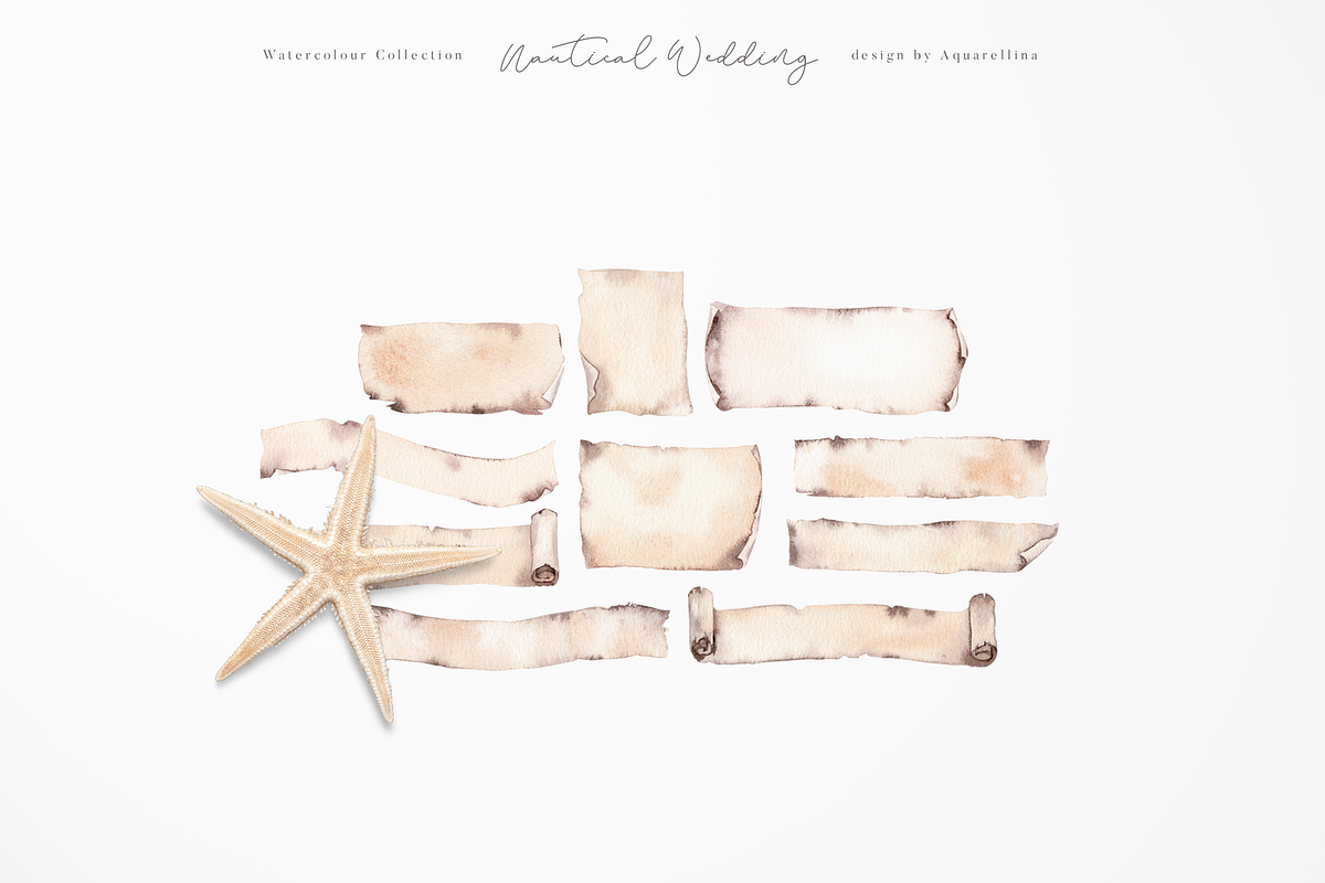 Nautical Beach Wedding Illustrations, a Decorative Illustration by Aquarellina (Photo 18 of 34)