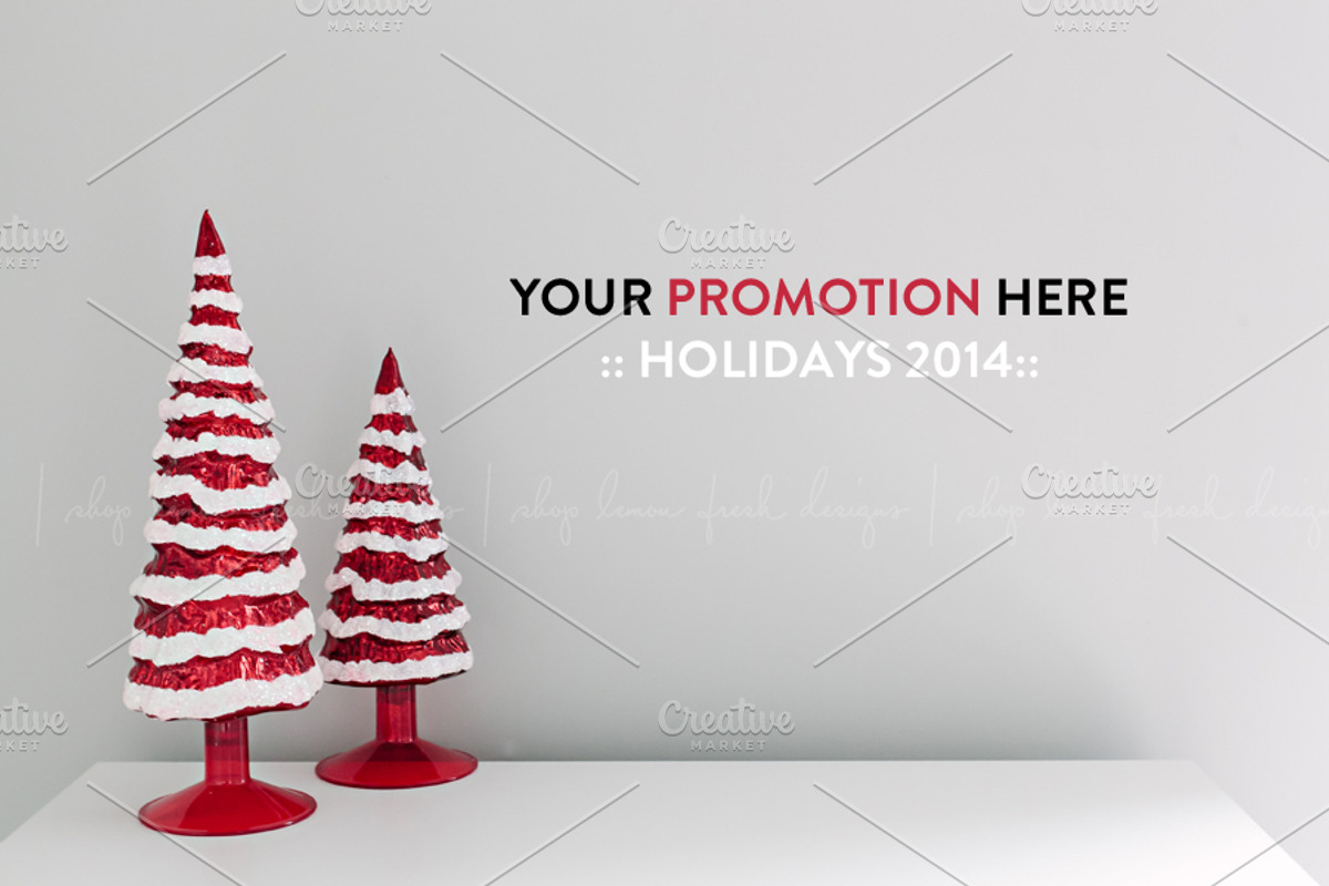 Christmas Holiday Promotion Image, a Product Mockup by White Turquoise Co.