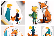 “The Little Prince & The Fox” bundle, an Illustration by ETARA by Mea Hau (Thumbnail 1 of 7)